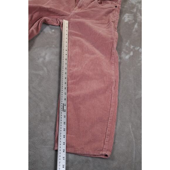 Empyre Corduroy Pants Womens 28 Pink Relaxed Fit Embroidered Cotton Casual Retro - Picture 8 of 10